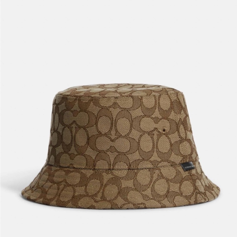 NWT Coach Brown Signature Bucket Hat